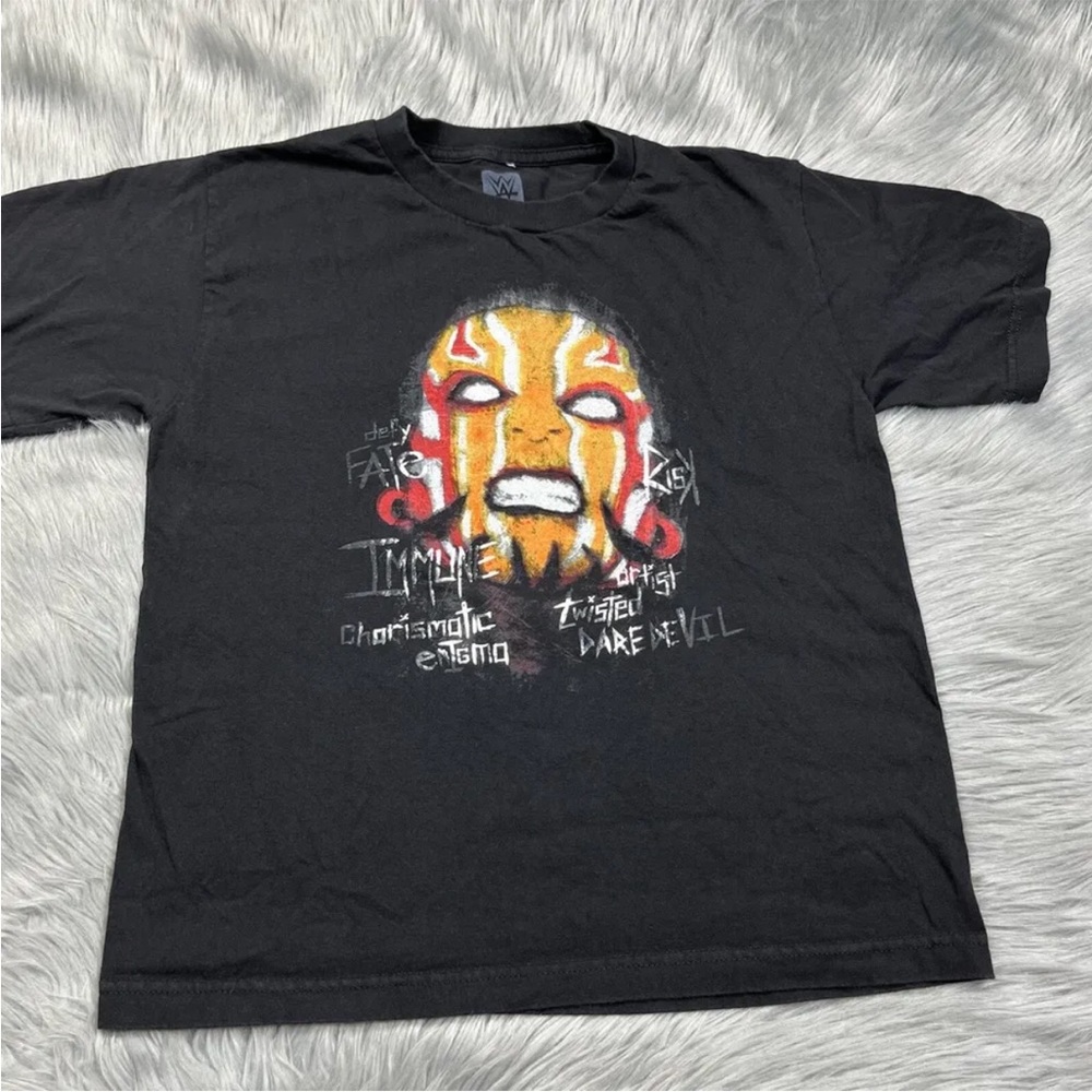 WWE Jeff Hardy Obsolete Black Boys T Shirt Size Large